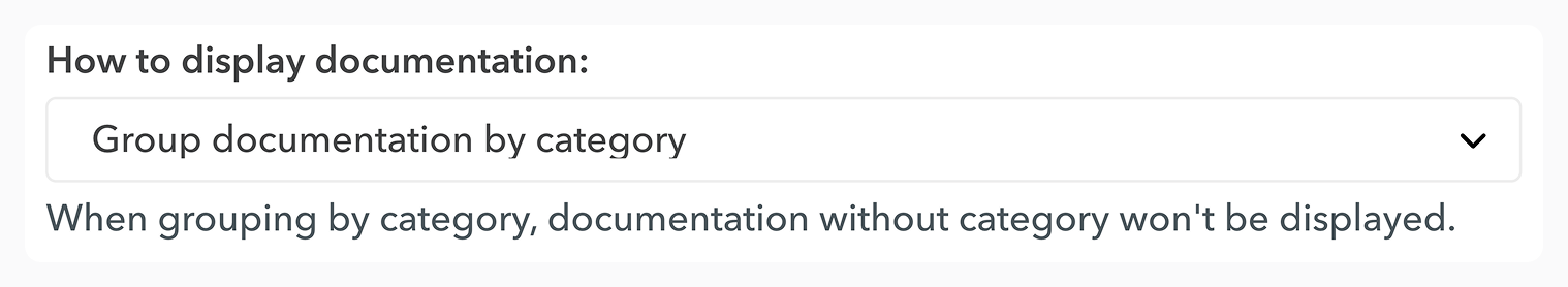 Hub doc sorting option